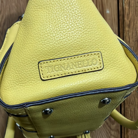 Tignanello Bags Mustard Yellow Leather Tignanello Purse Poshmark